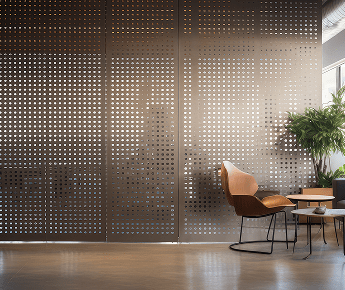 perforated metal facade